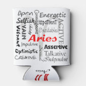 Aries Zodiac Astrology Horoscope Traits Collage Blikjeskoeler (Achterkant)