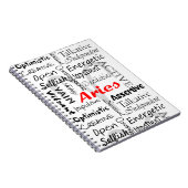 Aries Zodiac Astrology Horoscope Traits Collage Notitieboek (Rechterzijde)
