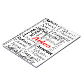 Aries Zodiac Astrology Horoscope Traits Collage Notitieboek (Linkerzijde)