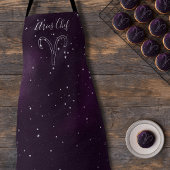 Aries Zodiac Astrology Purple Galaxy Personalized Schort