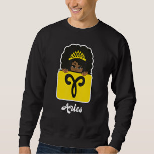 Aries Zodiac Astrology Sign Horoscope Black Queen Trui