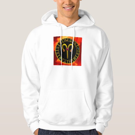 ARIES ZODIAC BIRTHDAY JEWEL HOODIE (Voorkant)