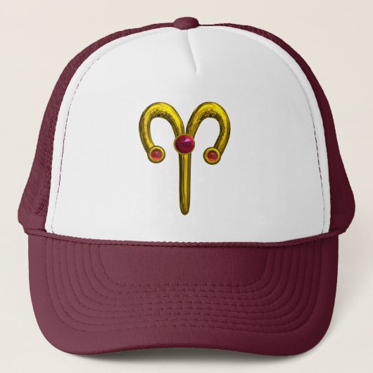 ARIES ZODIAC BIRTHDAY JEWEL TRUCKER PET (Voorkant)