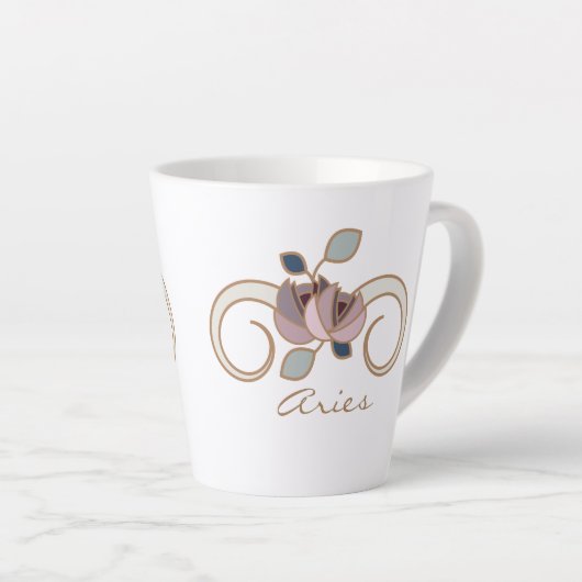 Aries Zodiac Boho Coffee Mok (Rechterhoek)