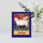 Aries Zodiac Briefkaart (Staand voorkant)