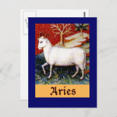 Aries Zodiac Briefkaart (Voorkant / Achterkant)