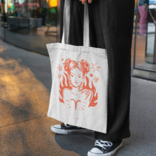 Aries Zodiac Canvas tas