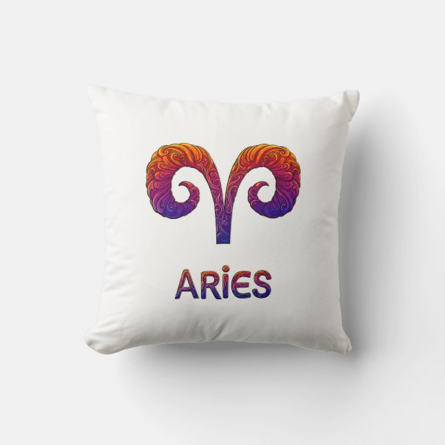 Aries Zodiac / Cojín Símbolo de Aries Kussen (Voorkant)