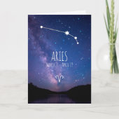 Aries Zodiac Constellation | Astrologische kaart (Voorkant)