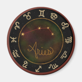 Aries zodiac constellation cirkel magnet