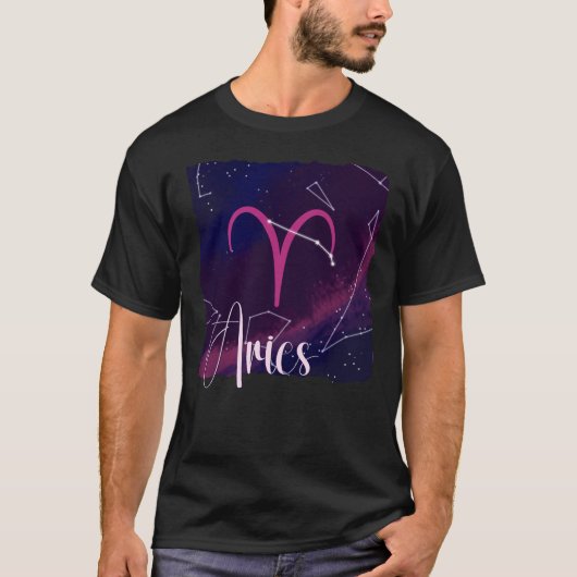 Aries Zodiac Constellation T-shirt (Voorkant)