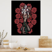 Aries Zodiac Fairy Goddess Astrology Fairies Poster (Keuken)