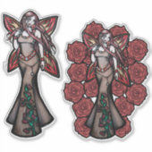 Aries Zodiac Fairy Goddess Astrology Fairies Sticker (Voorkant)