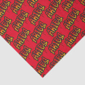 ARIES Zodiac Fire Sign Red Dripping Art Party Tissuepapier (Detail)