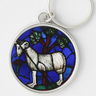 Aries Zodiac Glas in lood Notre-Dame de Paris Key Sleutelhanger
