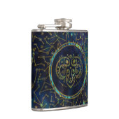 Aries Zodiac Gold Abalone op Constellation Heupfles (Rechts)