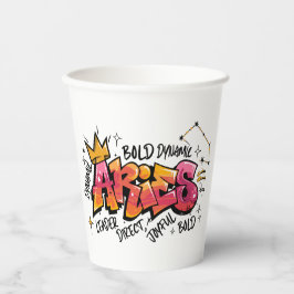 Aries Zodiac Graffiti  Papieren Bekers