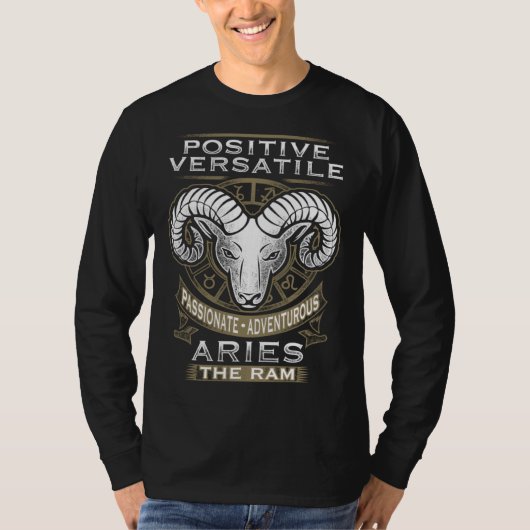 Aries Zodiac Graphics T-shirt (Voorkant)
