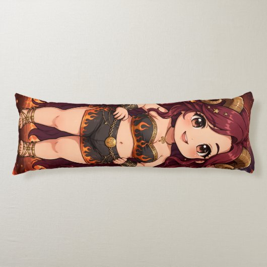 Aries Zodiac Lichaampillow Lichaamskussen (Voorkant)