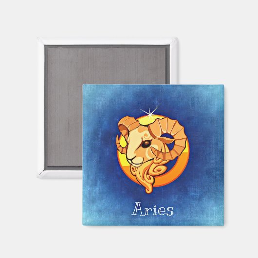 aries zodiac magnet (Voorkant / Achterkant)
