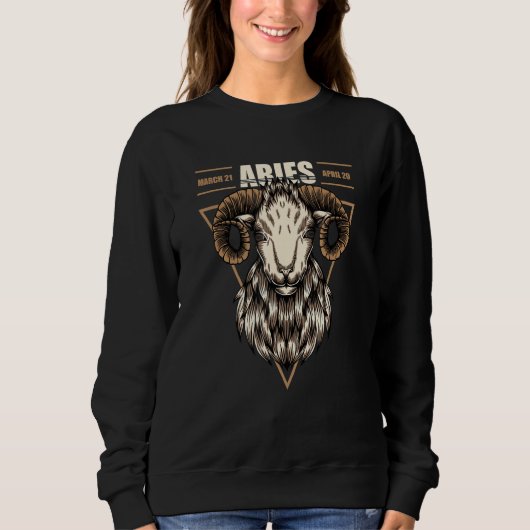 Aries Zodiac Ram Astrology March April Birthday Trui (Voorkant)