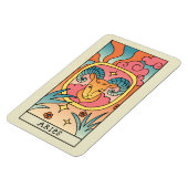 Aries Zodiac Sign Abstract Art  Magneet (Linkerzijde)