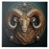 Aries Zodiac Sign Aries Horoscope Tegeltje (Voorkant)