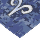 Aries Zodiac Sign Blue Digital Camouflage Tafelkleed (Gekanteld)