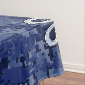 Aries Zodiac Sign Blue Digital Camouflage Tafelkleed (Voorbeeld)