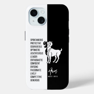 Aries Zodiac Sign iPhone 15 Case
