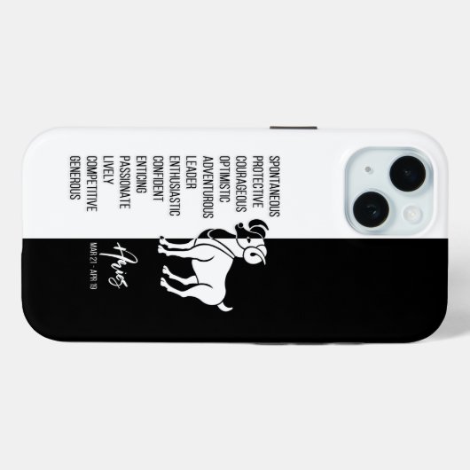Aries Zodiac Sign Case-Mate iPhone Case (Achterkant (horizontaal))