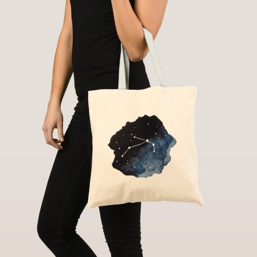 Aries Zodiac Sign Constellation Star Galaxy Tote Bag (Voorkant (product))