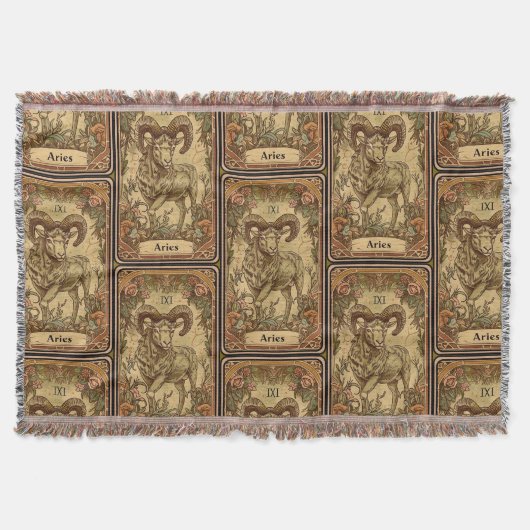Aries Zodiac Sign Deken (Voorkant)