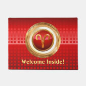 Aries Zodiac Sign Deurmat (Voorkant)