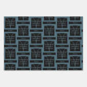 Aries Zodiac Sign Fun Quote in Blue Text Birthday Inpakpapier Vel (Voorkant 3)