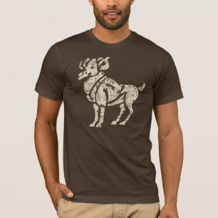 Aries Zodiac Sign Grunge 21 maart - 19 april T-shirt
