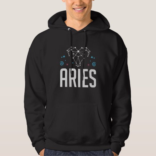 Aries Zodiac Sign Horoscope Constellation Hoodie (Voorkant)