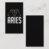 Aries Zodiac Sign Horoscope Constellation Visitekaartje (Voorkant / Achterkant)