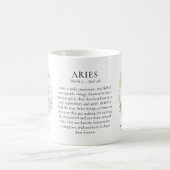 Aries Zodiac Sign Horoscope Personalized Gift Koffiemok (Center)