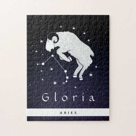 Aries Zodiac Sign Horoscope Symbool Name Cosmic Legpuzzel (Verticaal)