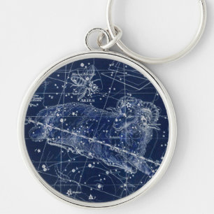 Aries Zodiac Sign Illustratie Sleutelhanger