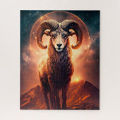 Aries Zodiac Sign Jigzaag Puzzle Legpuzzel (Verticaal)