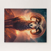 Aries Zodiac Sign Jigzaag Puzzle Legpuzzel (Horizontaal)