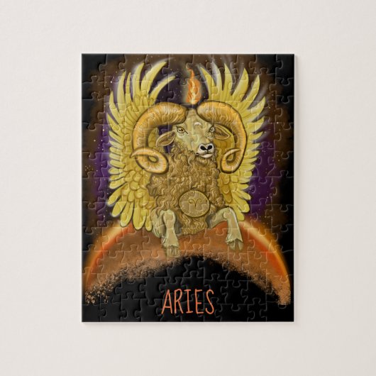 Aries Zodiac Sign Legpuzzel (Verticaal)