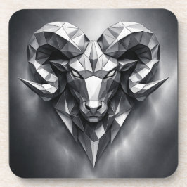 Aries zodiac sign masculine style bier onderzetter