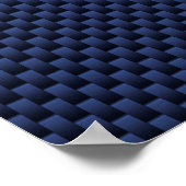 Aries Zodiac Sign on Navy Blue Carbon Fiber Print (Hoek)