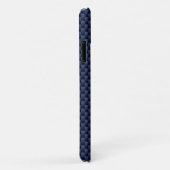 Aries Zodiac Sign on Navy Blue Carbon Fiber Print Case-Mate iPhone Case (Achterkant/rechts)