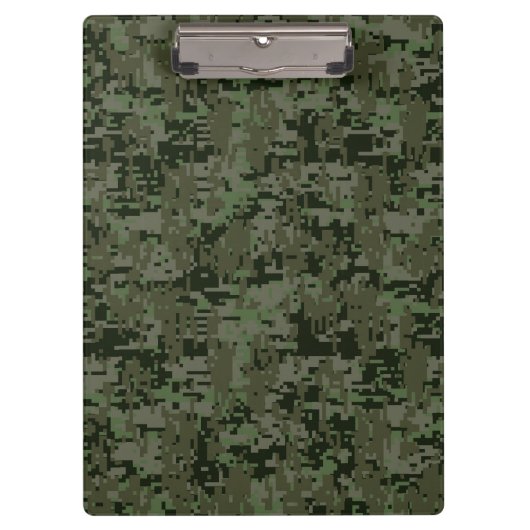 Aries Zodiac Sign on Woodland Style Digital Camo Klembord (Voorkant)