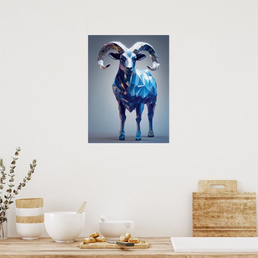 Aries Zodiac Sign Poster (Keuken)