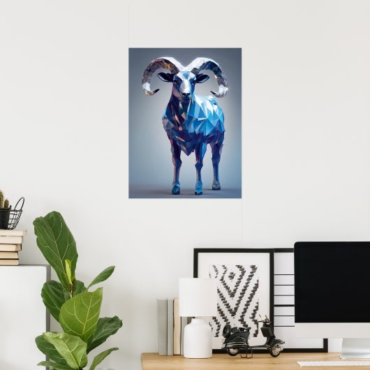 Aries Zodiac Sign Poster (Thuiskantoor)